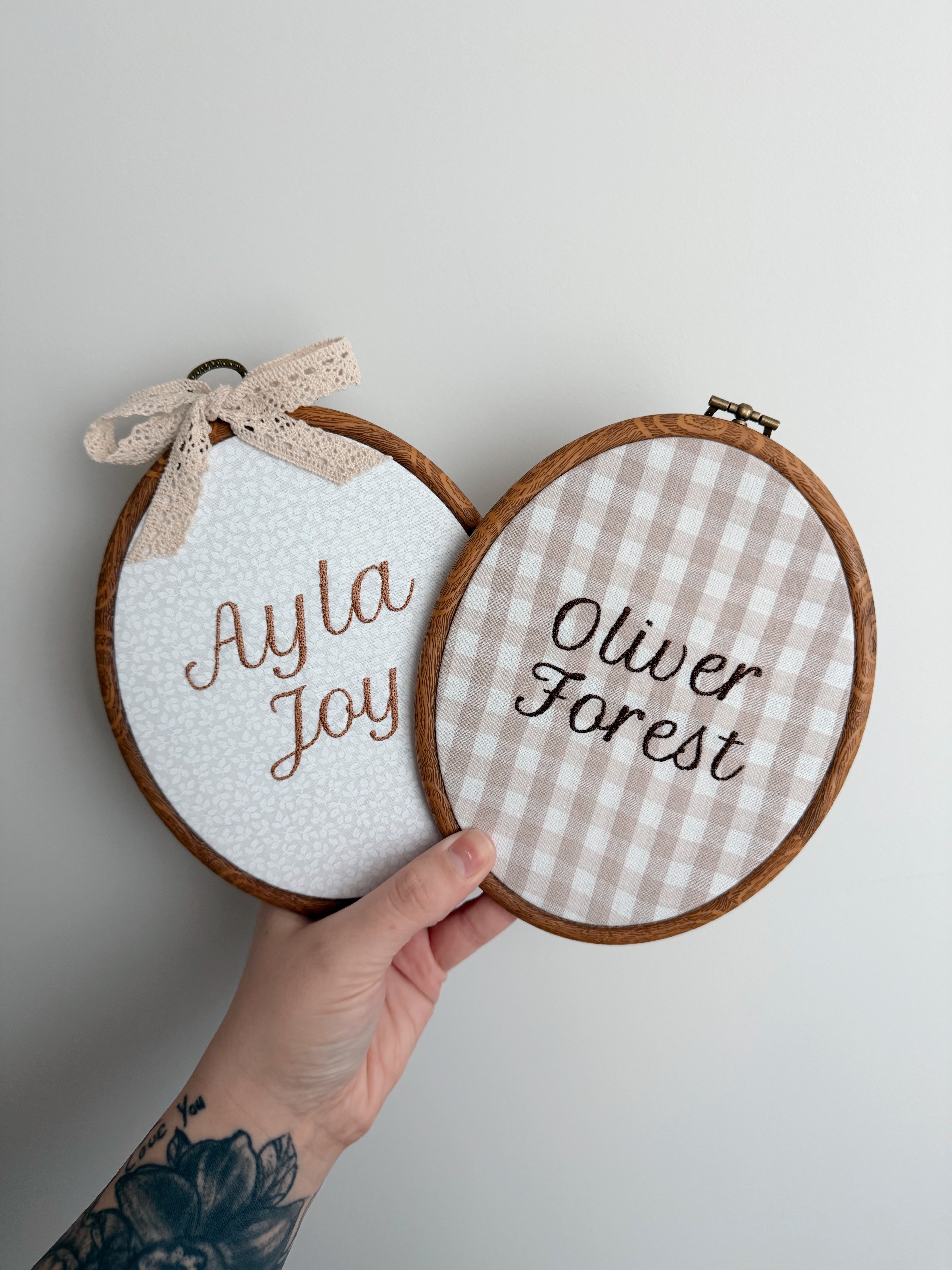 Embroidered Name Keepsake