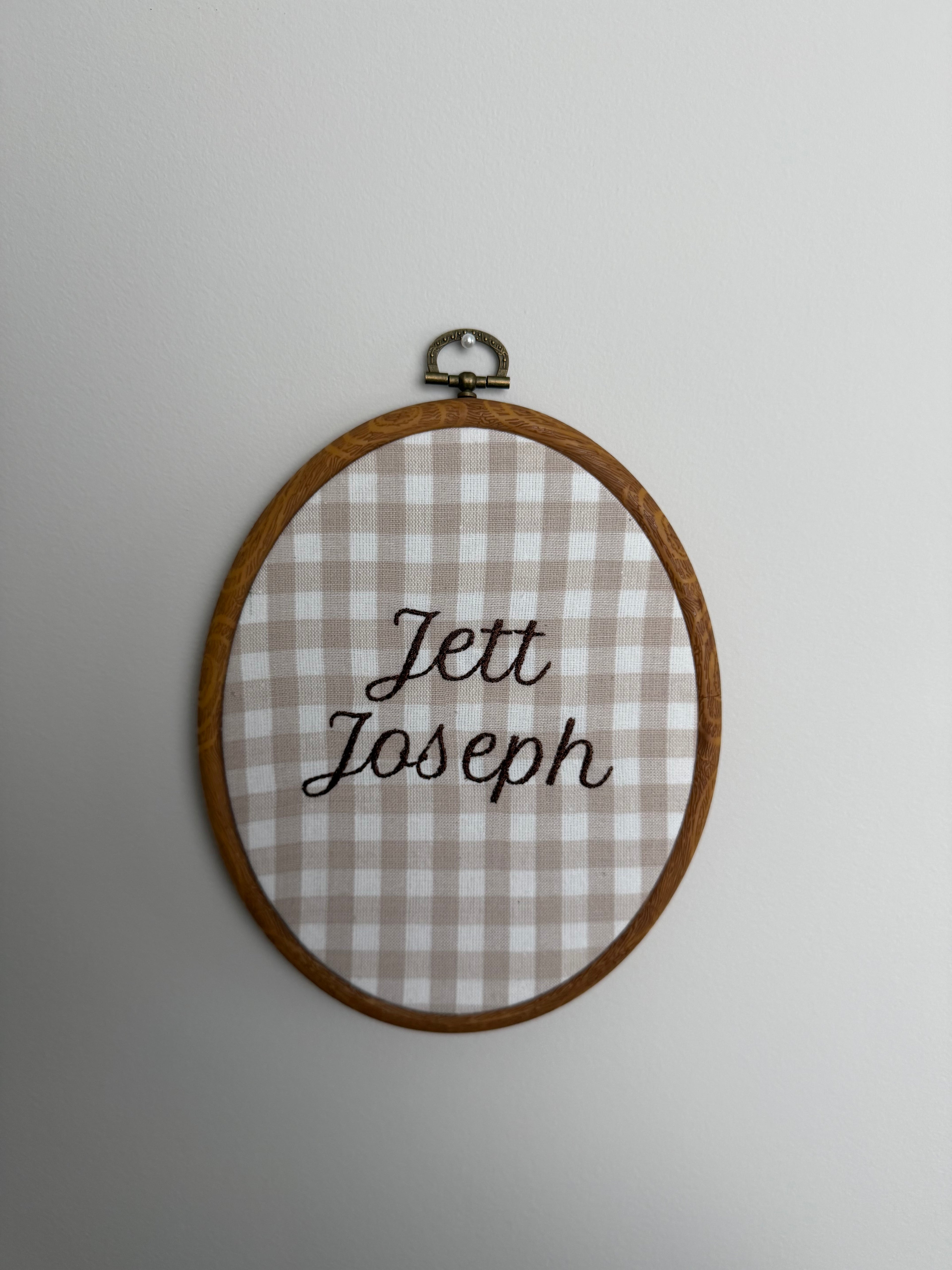 Embroidered Name Keepsake