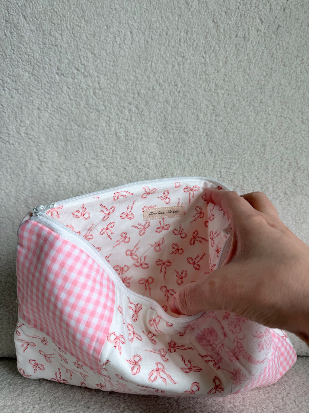 Pretty in Pink Quilted Pouch
