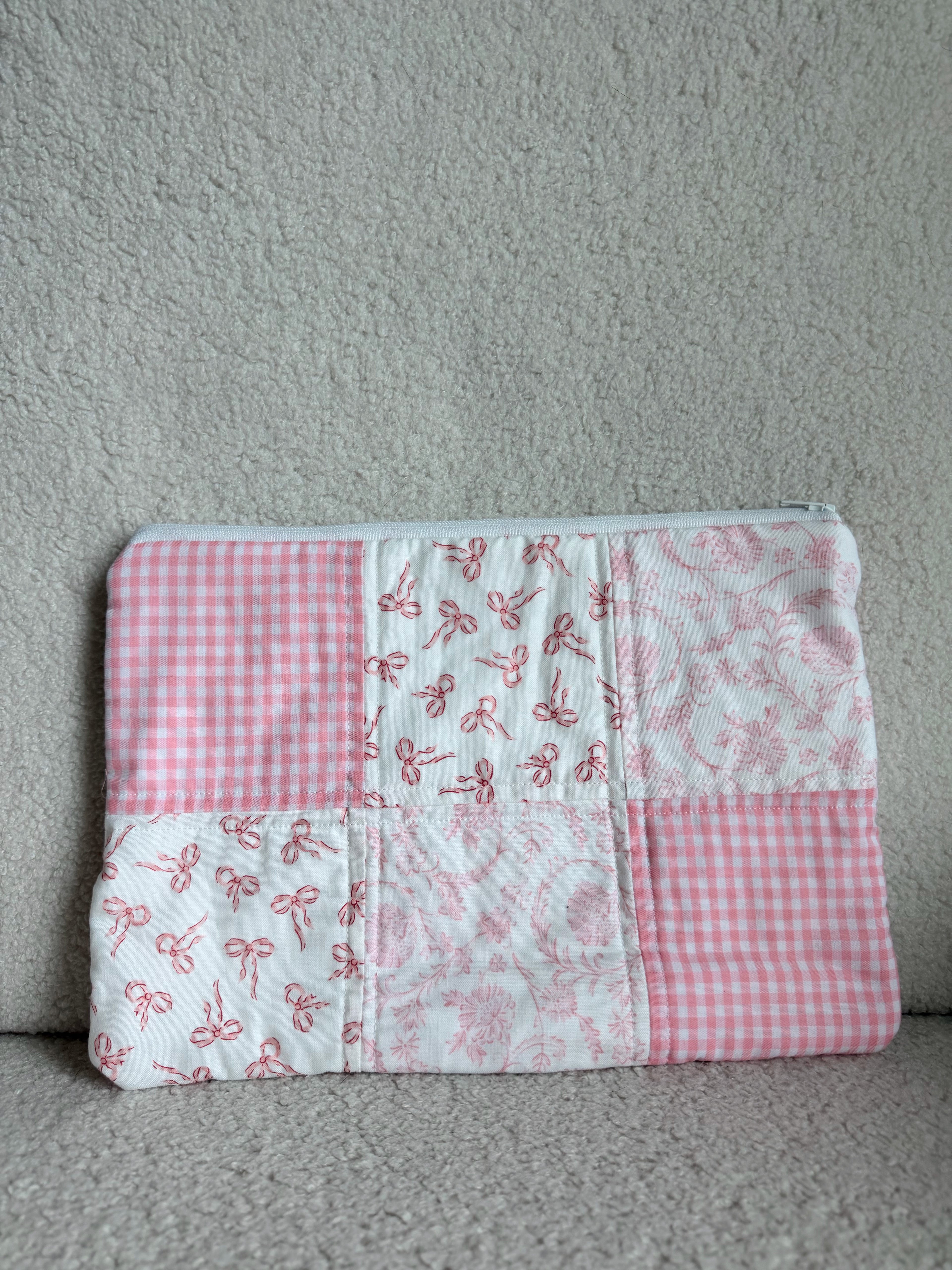 Pretty in Pink Quilted Pouch
