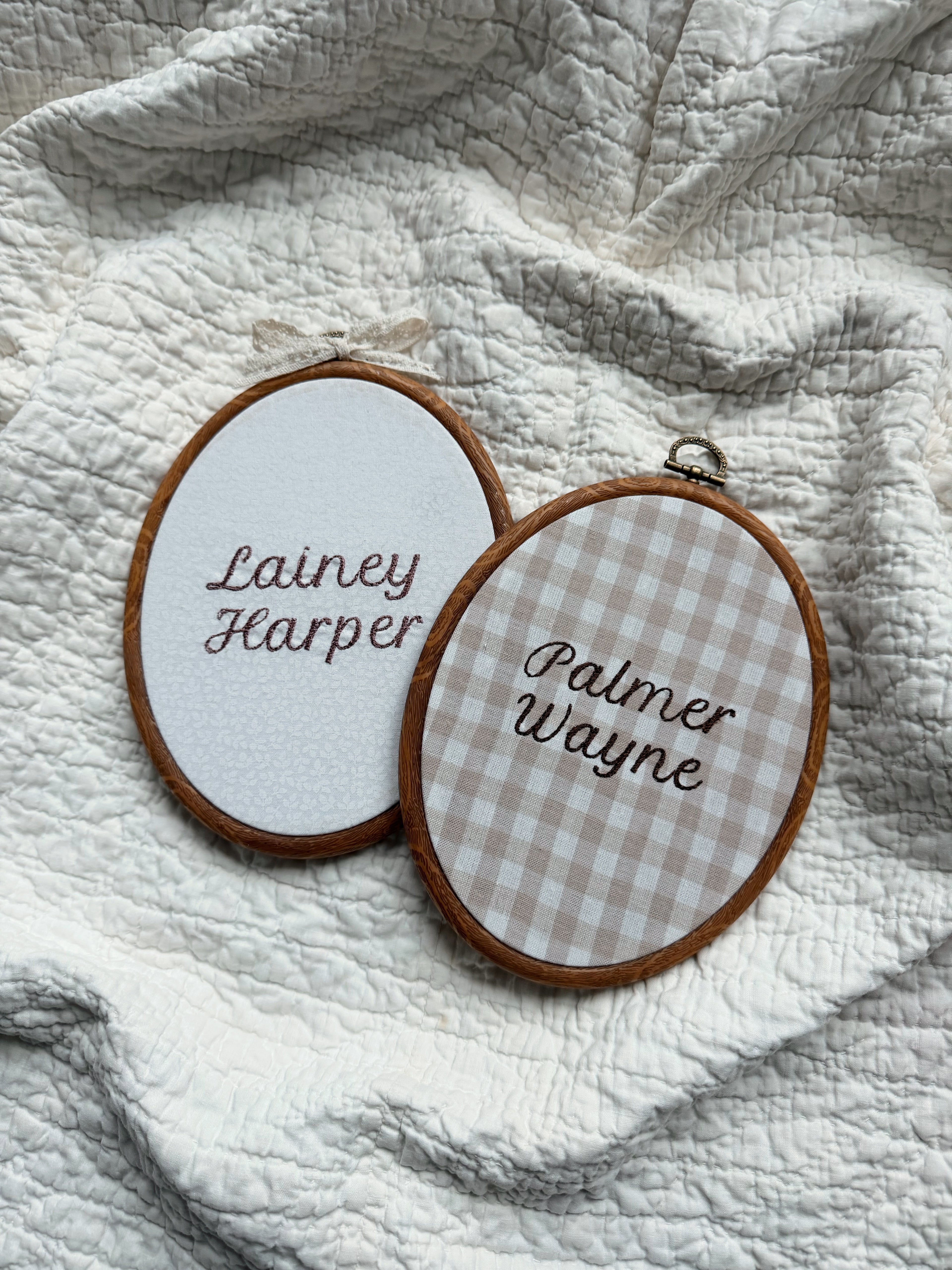 Embroidered Name Keepsake