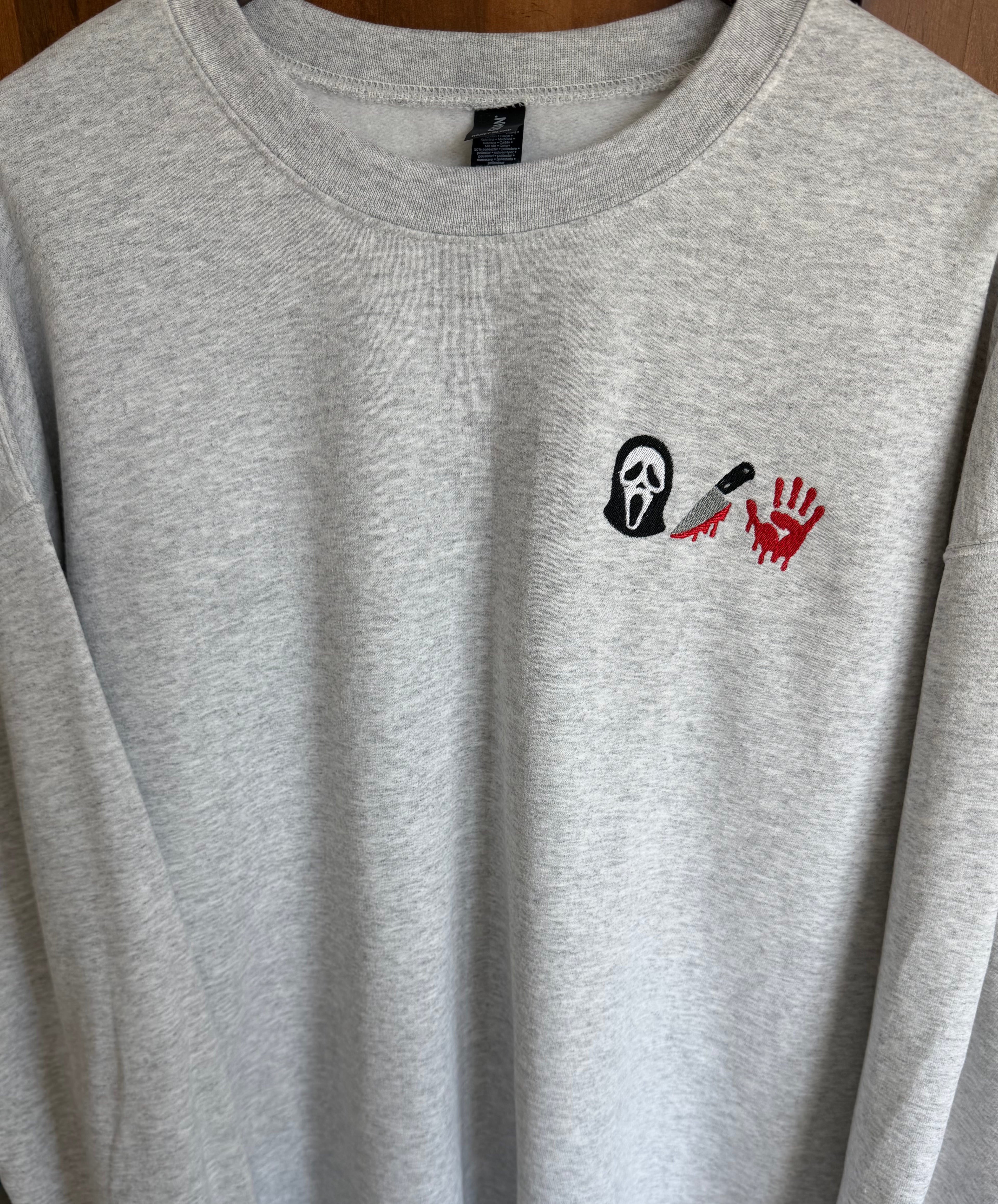 Ghostface Embroidered Crewneck