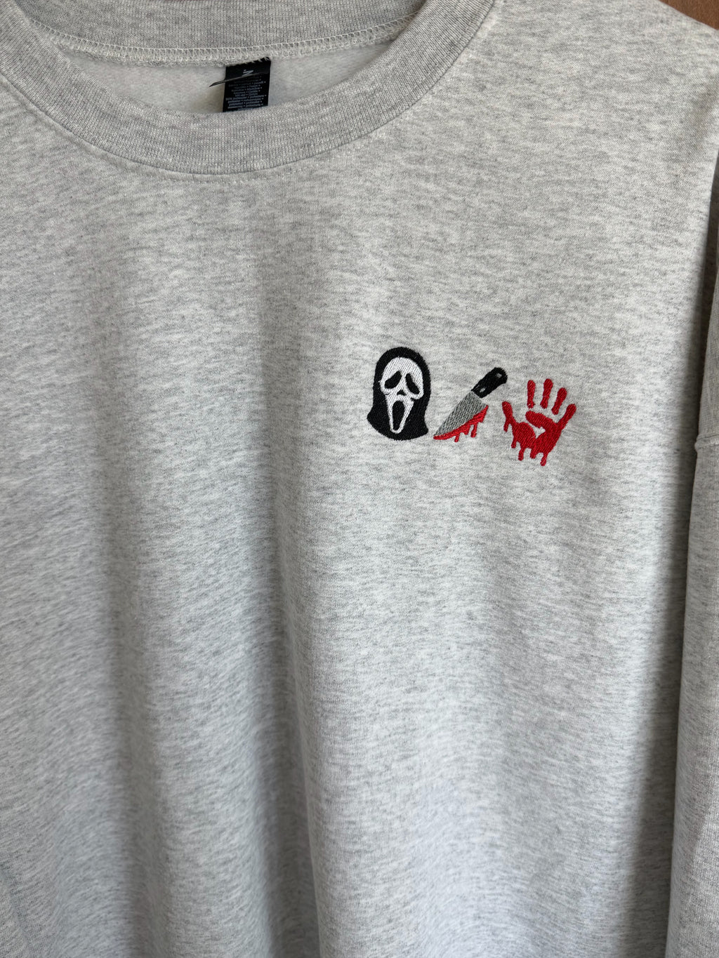 Ghostface Embroidered Crewneck